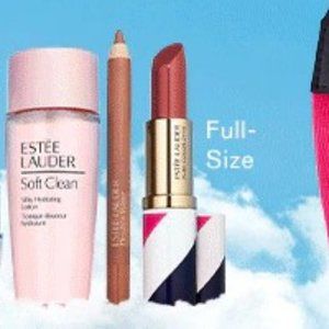 Estee Lauder New Double Wear Lip Pencil & Pure Color Envy Lipstick & Soft Clean